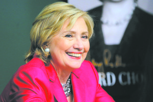 Hillary Rodham Clinton Signs Copies Of Her Memoir "Hard Choices"