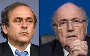 Michel Platini e Joseph Blatter